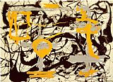 Yellow, Grey, Black by Jackson Pollock